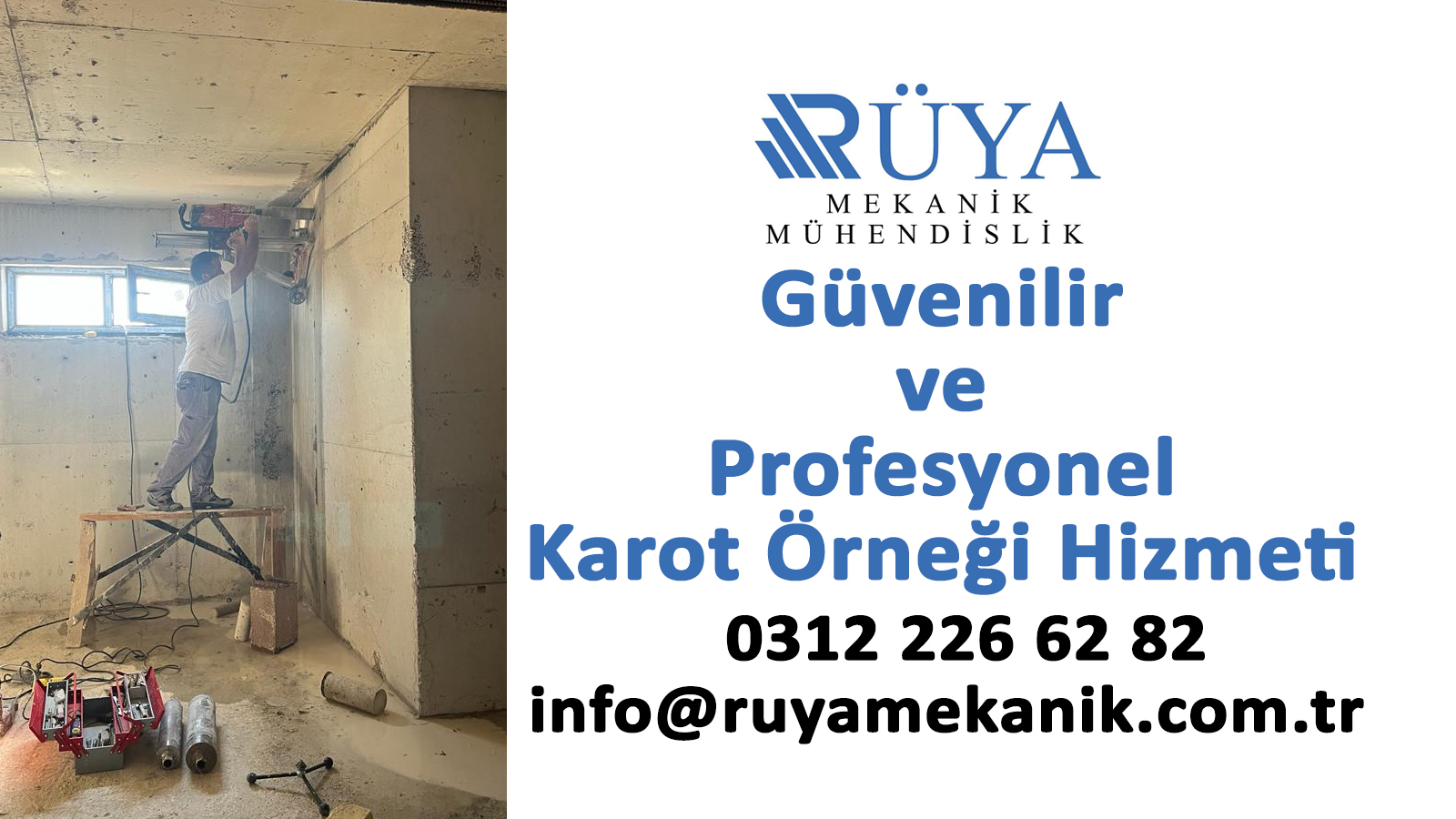 Beton Karot Örneği Alma Rüya Mekanik Mühendislik